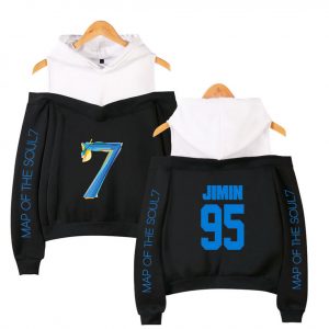 Bangtan Boys Map of Soul 7 Bias Off-Shoulder Hoodies