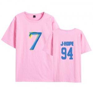 Bangtan Boys Map of the Soul 7 Bias T-shirt Pink Color