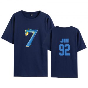 Bangtan Boys Map of the Soul 7 Bias T-shirt Dark Blue Color