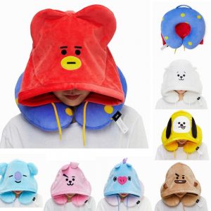 BT21 X Hoodie Neck Pillow
