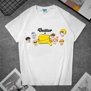 Bangtan Boys Butter Album Cartoon T-shirt